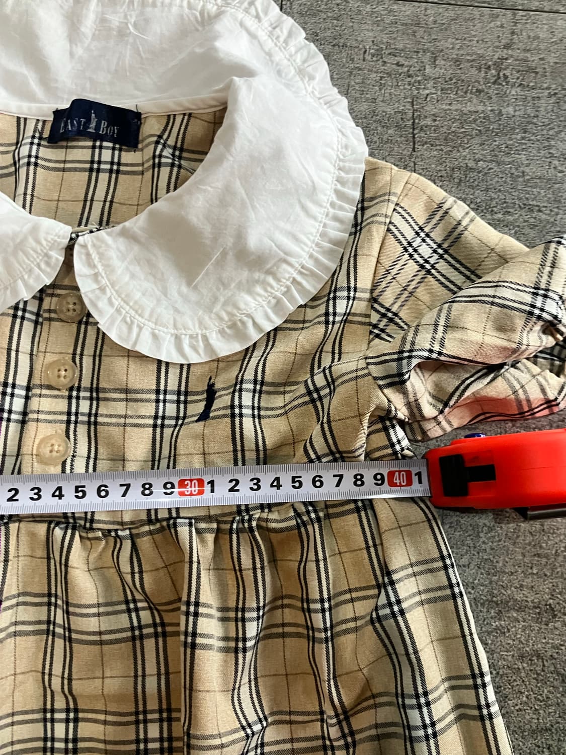 일본빈티지 Eastboy 핀터깔y2k 하구미모리걸 라떼갸루 카라반팔티셔츠 상품이미지2