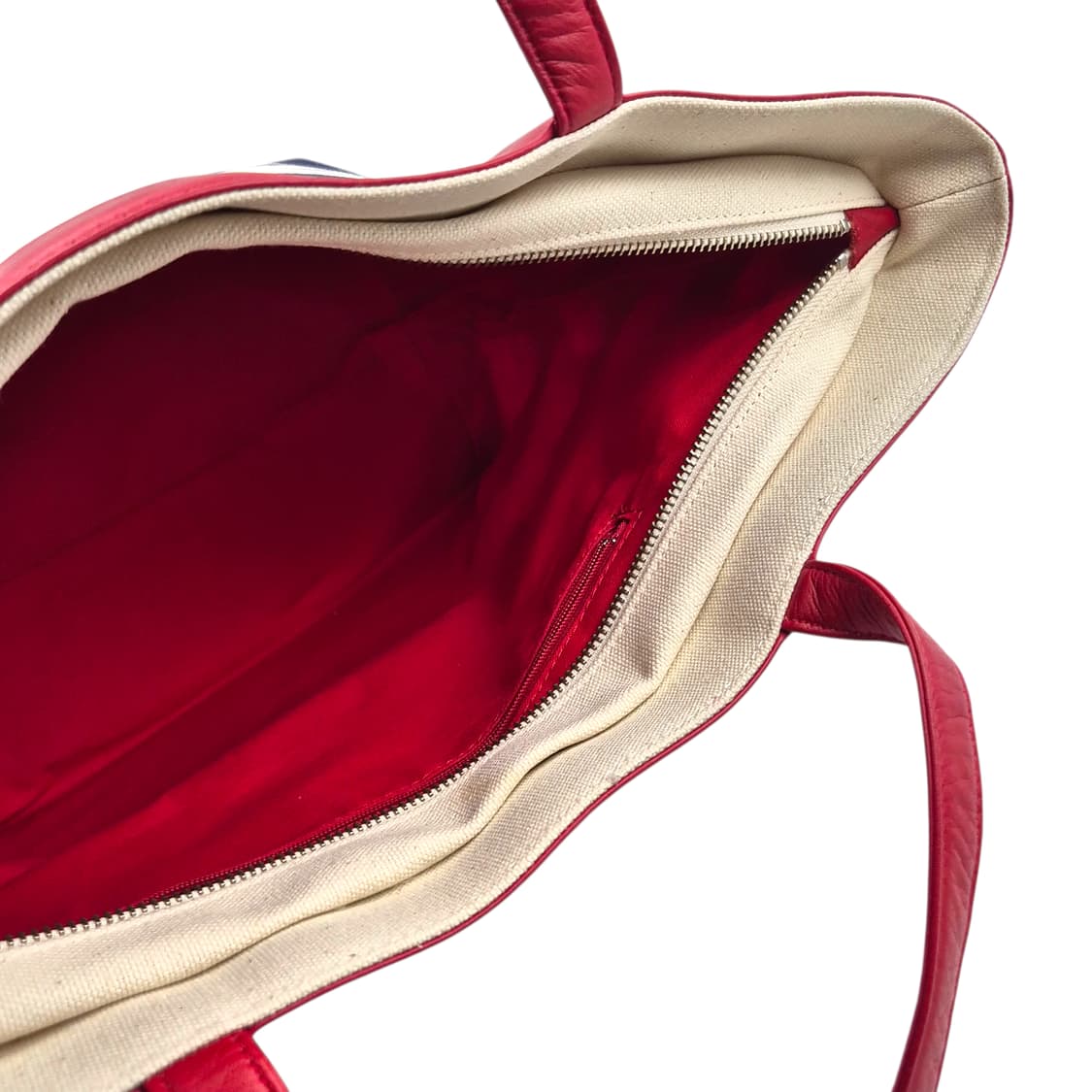 90s 모스키노 스프라이프 장미 레더 토트백 상품이미지5