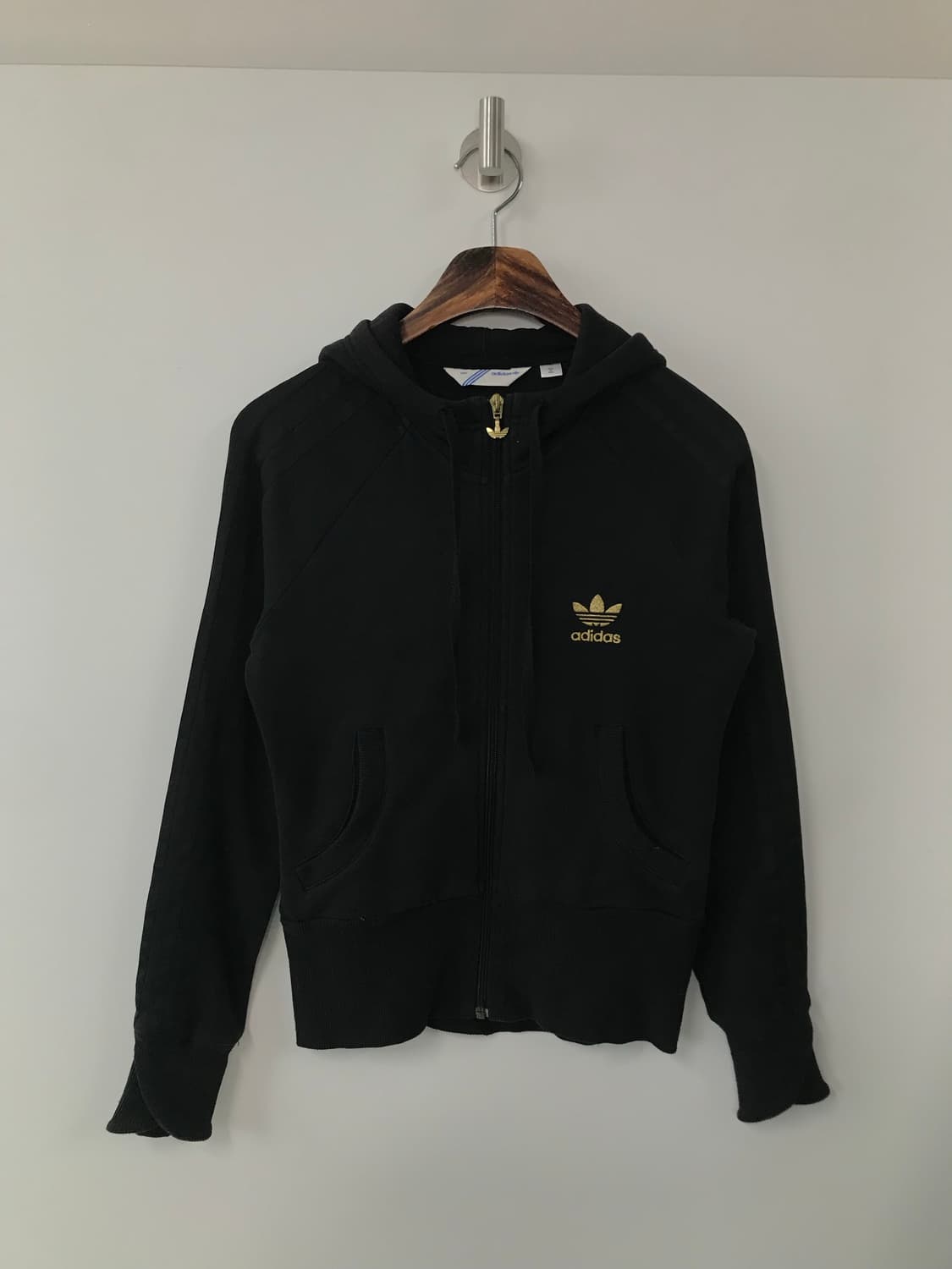 아디다스 파이어버드 백로고 블랙 후드집업 상품이미지3