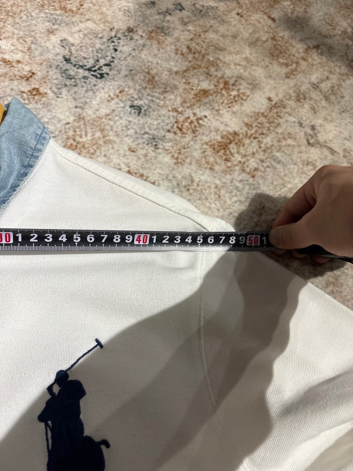 폴로 랄프로렌 성조기 빅포니 데님 카라 반팔티셔츠 상품이미지8