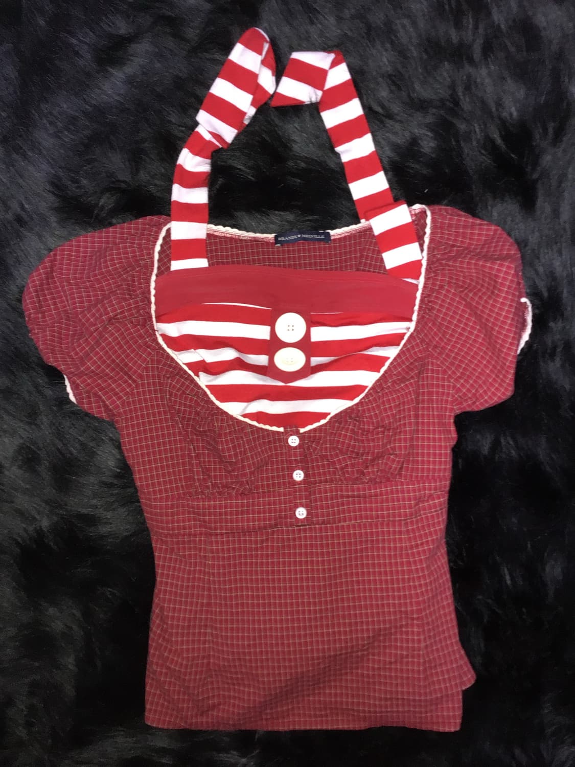 BRANDY MELVILLE 브랜디멜빌 블라우스 빈티지 슬리브리스 SET 상품이미지1