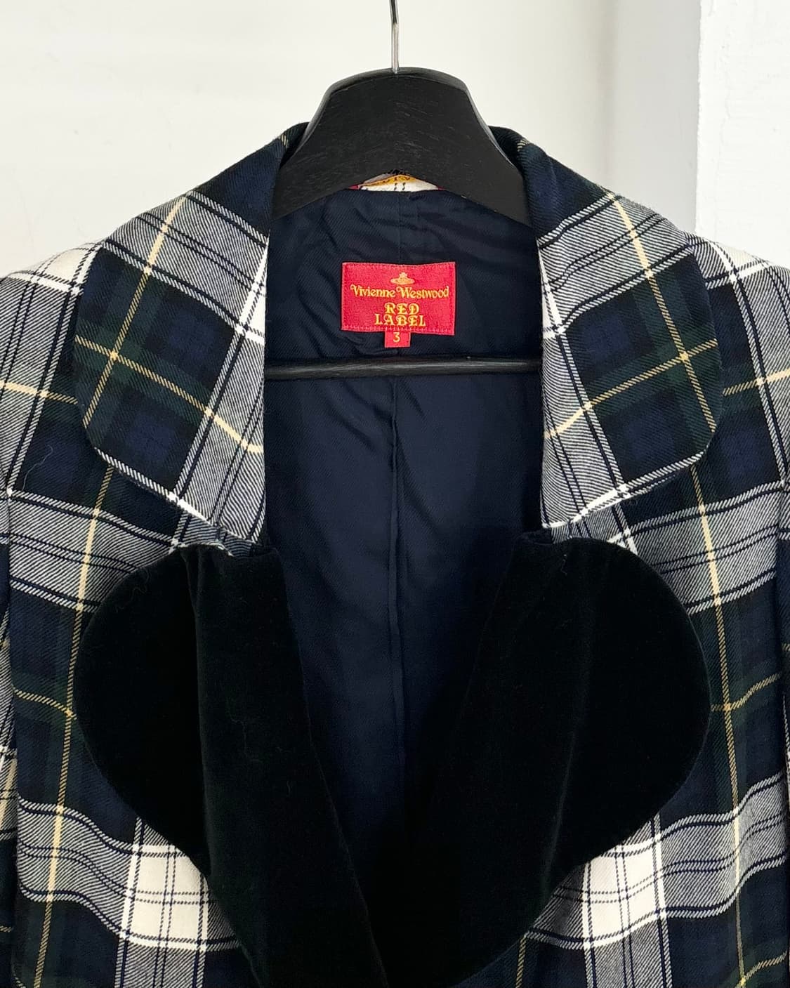 비비안 웨스트우드 레드라벨 체크 자켓 상품이미지2