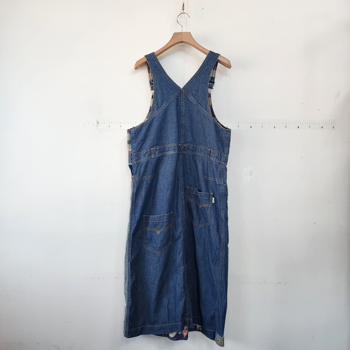 오일릴리 데님 멜빵 원피스 플라워 자수 상품이미지4