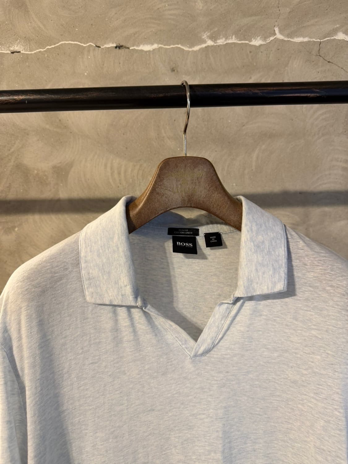 휴고보스 오픈칼라넥 티셔츠 100~105 상품이미지3