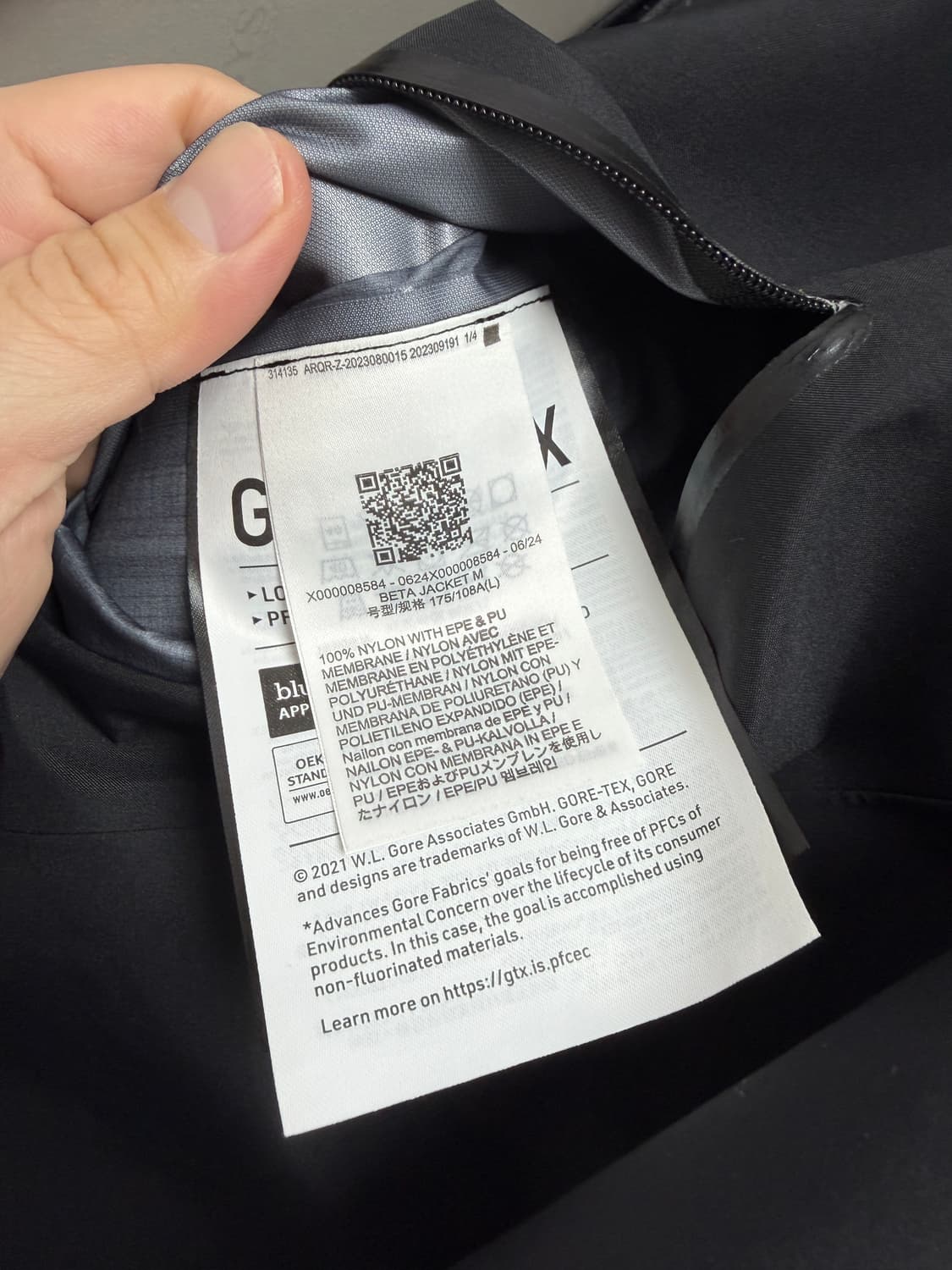 아크테릭스 아톰 백화점판 새제품급 상품이미지6