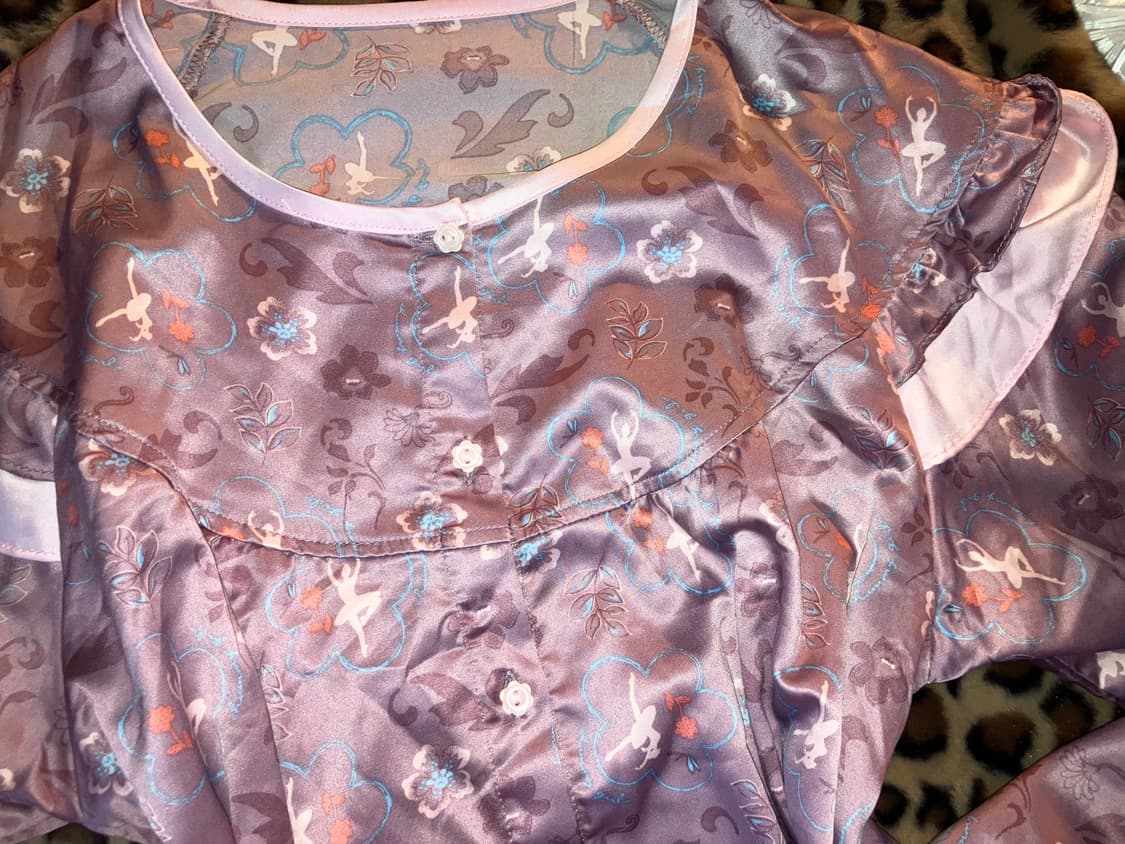 jpn 발레리나 새틴 블라우스 상품이미지2