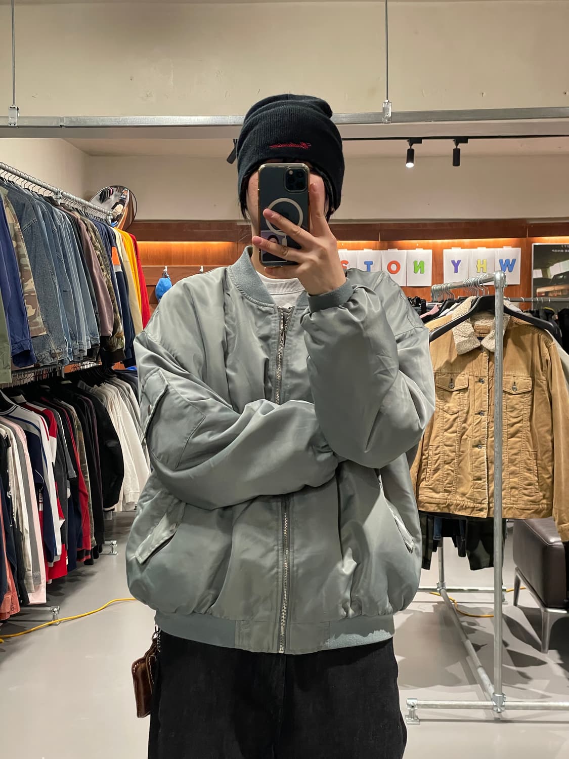 빈티지 MA-1 항공점퍼 자켓   상품이미지2