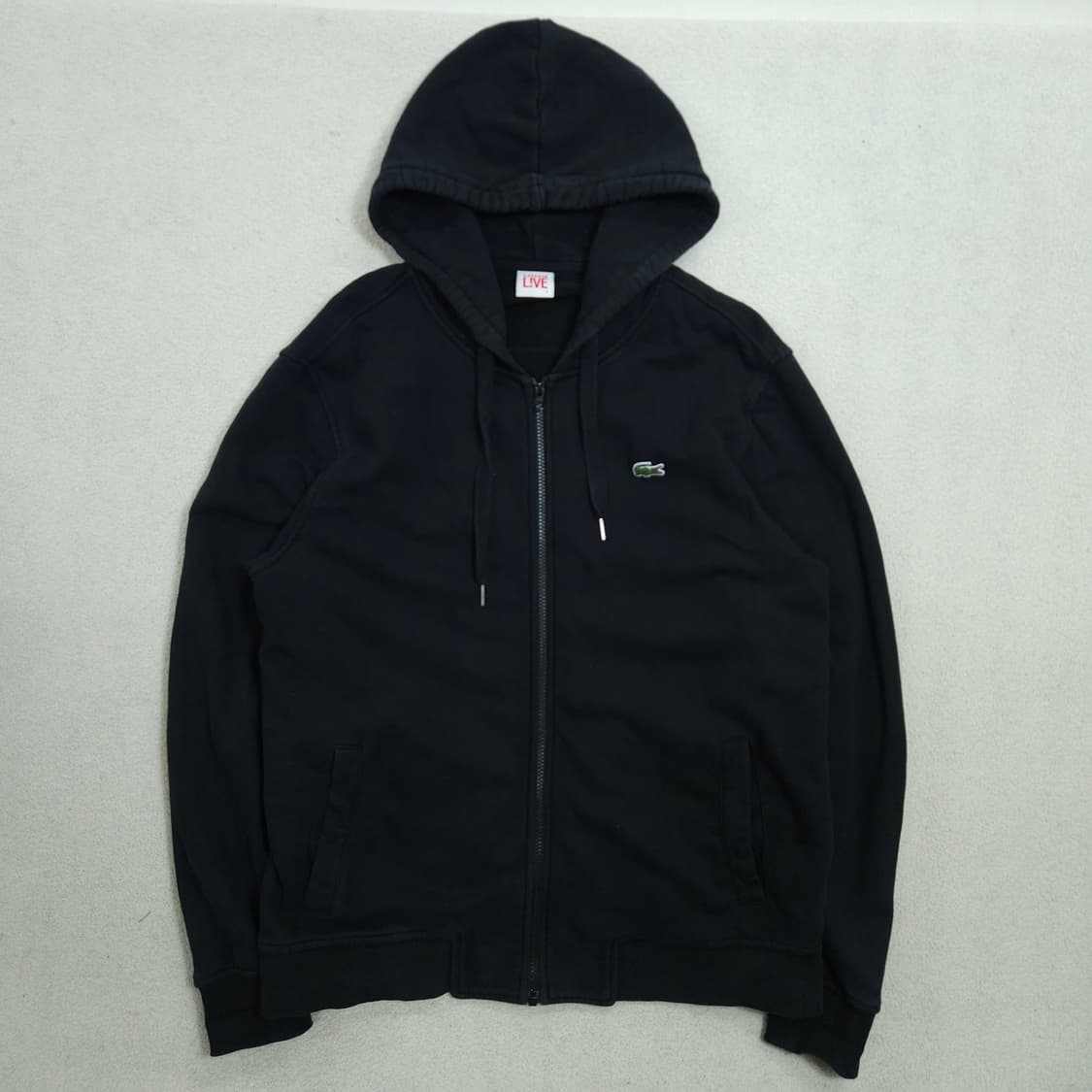 라코스테 후드 집업 4 블랙 상품이미지1