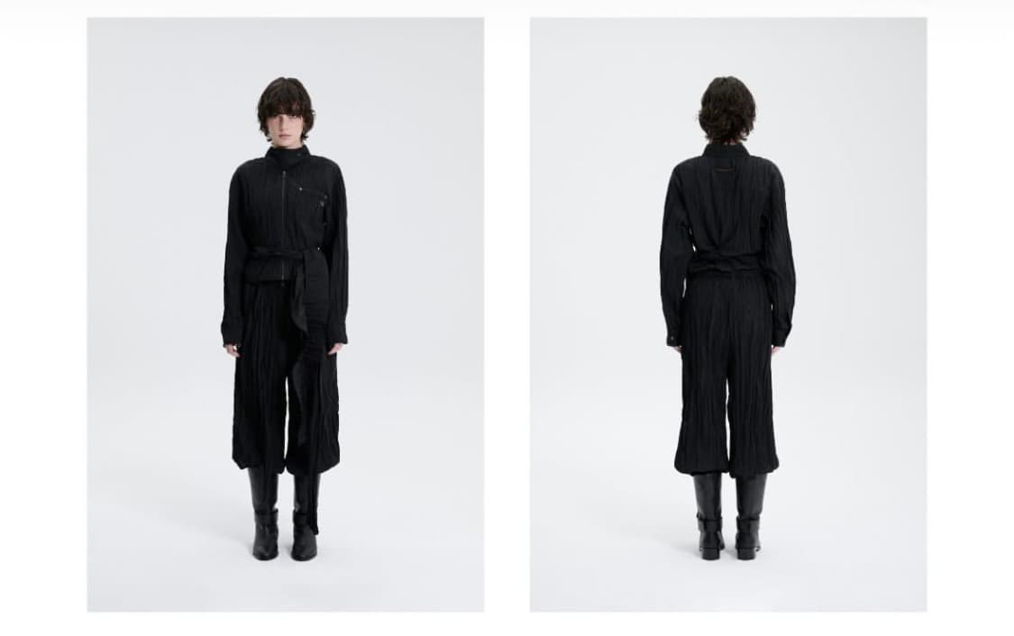 트리밍버드 Crinkle Back Tie Set-up Shirt 상품이미지4