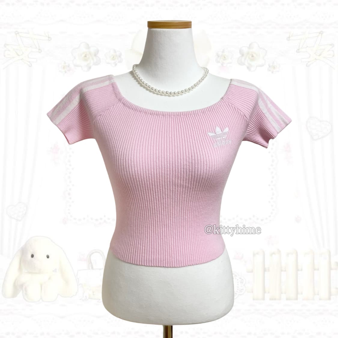 Adidas 아디다스 쿨핑 제니깔딱붙탑 아디다스딱붙 파이어버드 아디핑크 상품이미지6