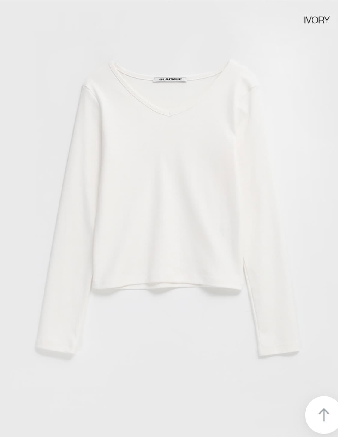 블랙업 스텐다드 브이넥 긴팔티 상품이미지9