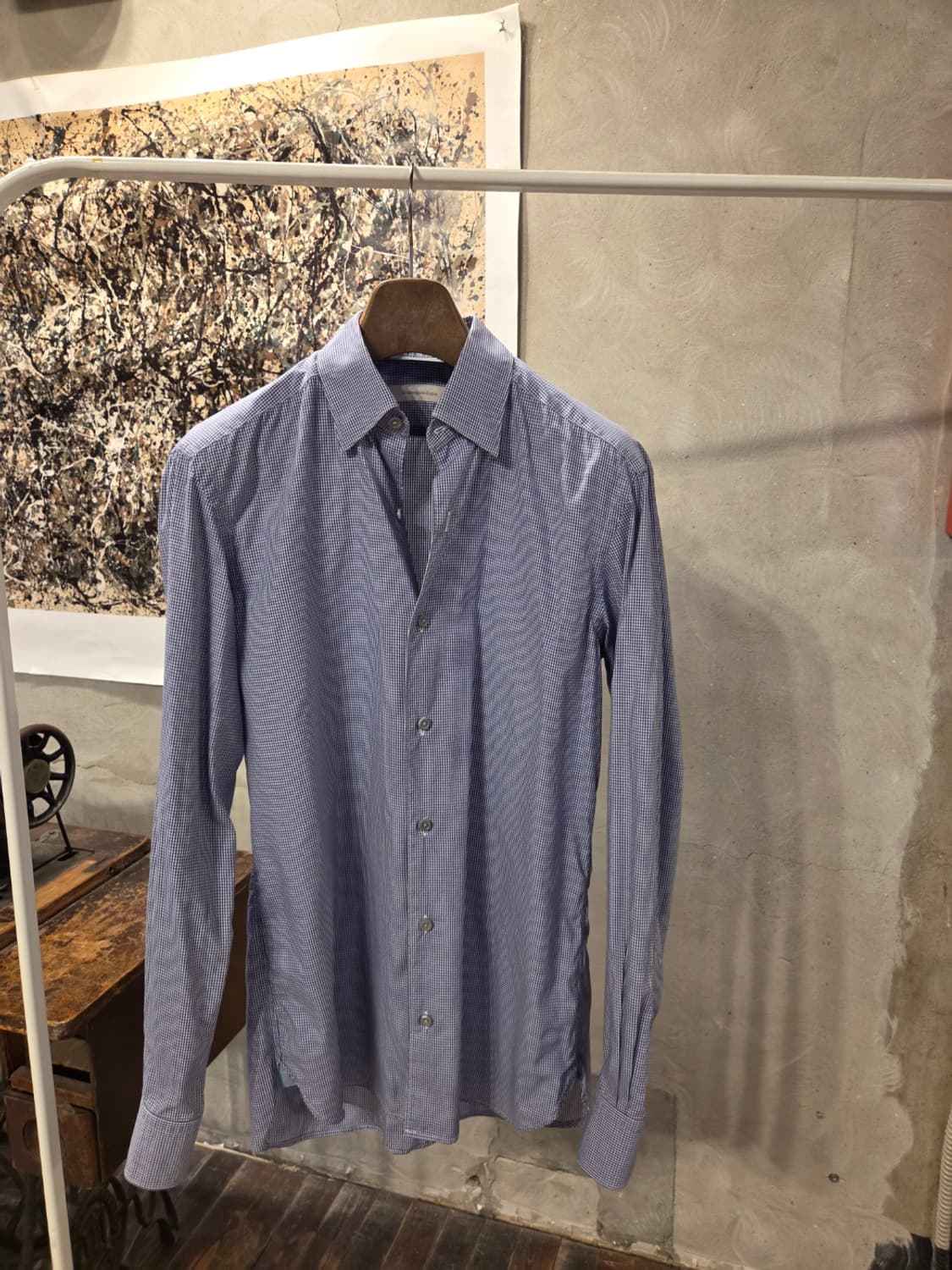 에르메네질도 제냐 깅엄체크 셔츠 상품이미지10