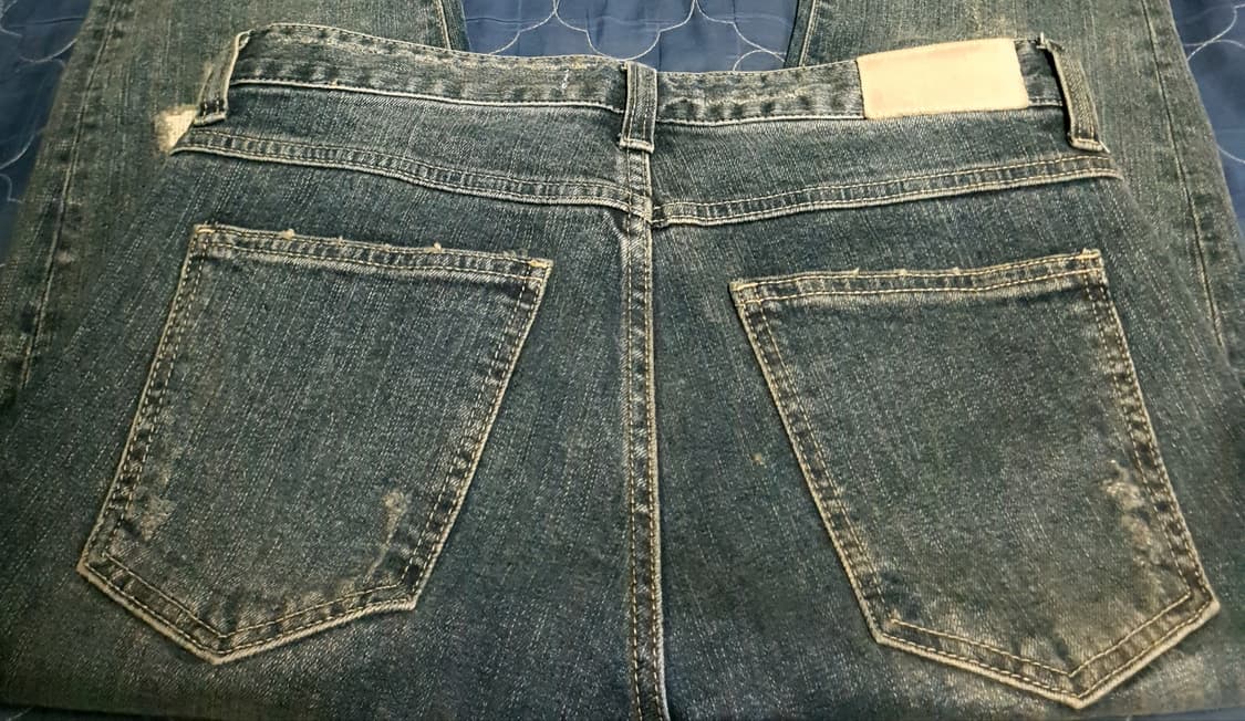 (빈티지) 플랙 KURZ 61C 슬림핏 데미지워싱 스트레치 데님진(30) 상품이미지4