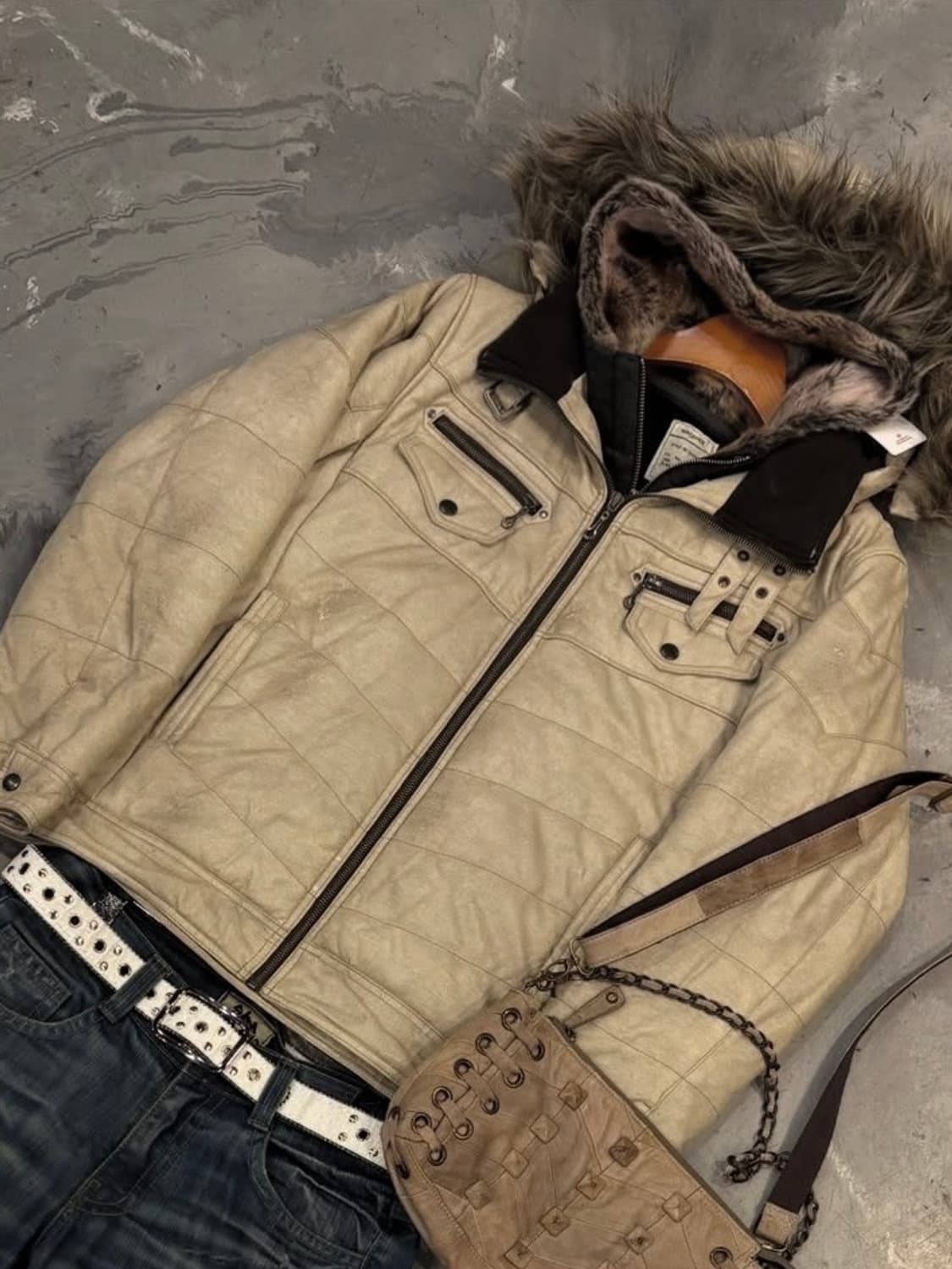 재패니스 무드 베이지 아우터 상품이미지1