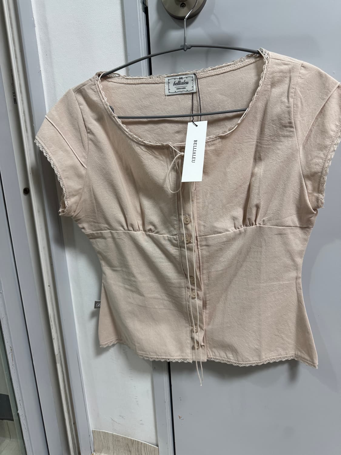 벨리아르 셀레나 코튼 블라우스 핑크 새상품 상품이미지7