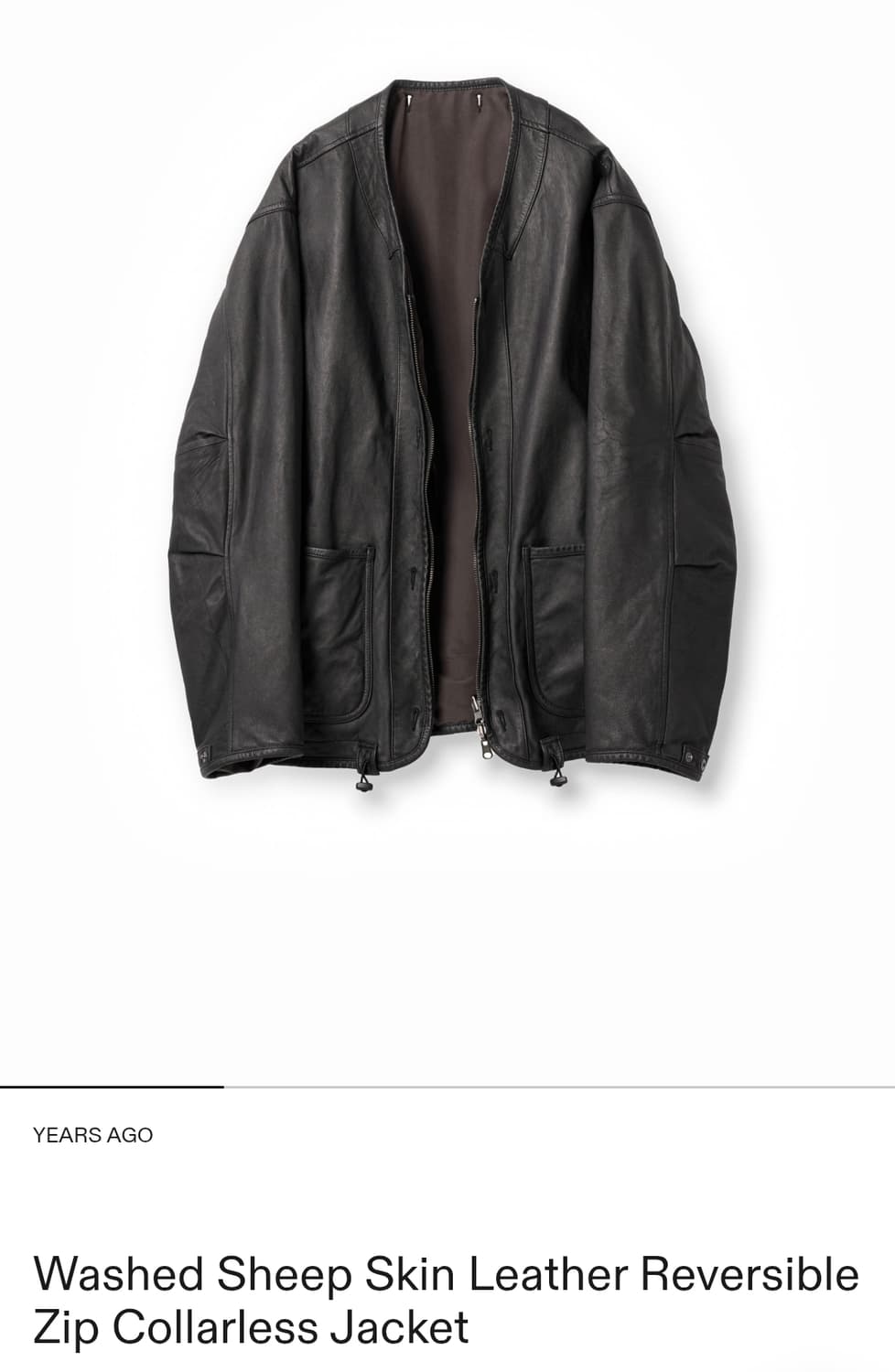 이얼즈어 리버서블 레더 카라리스 자켓 3사이즈 상품이미지1