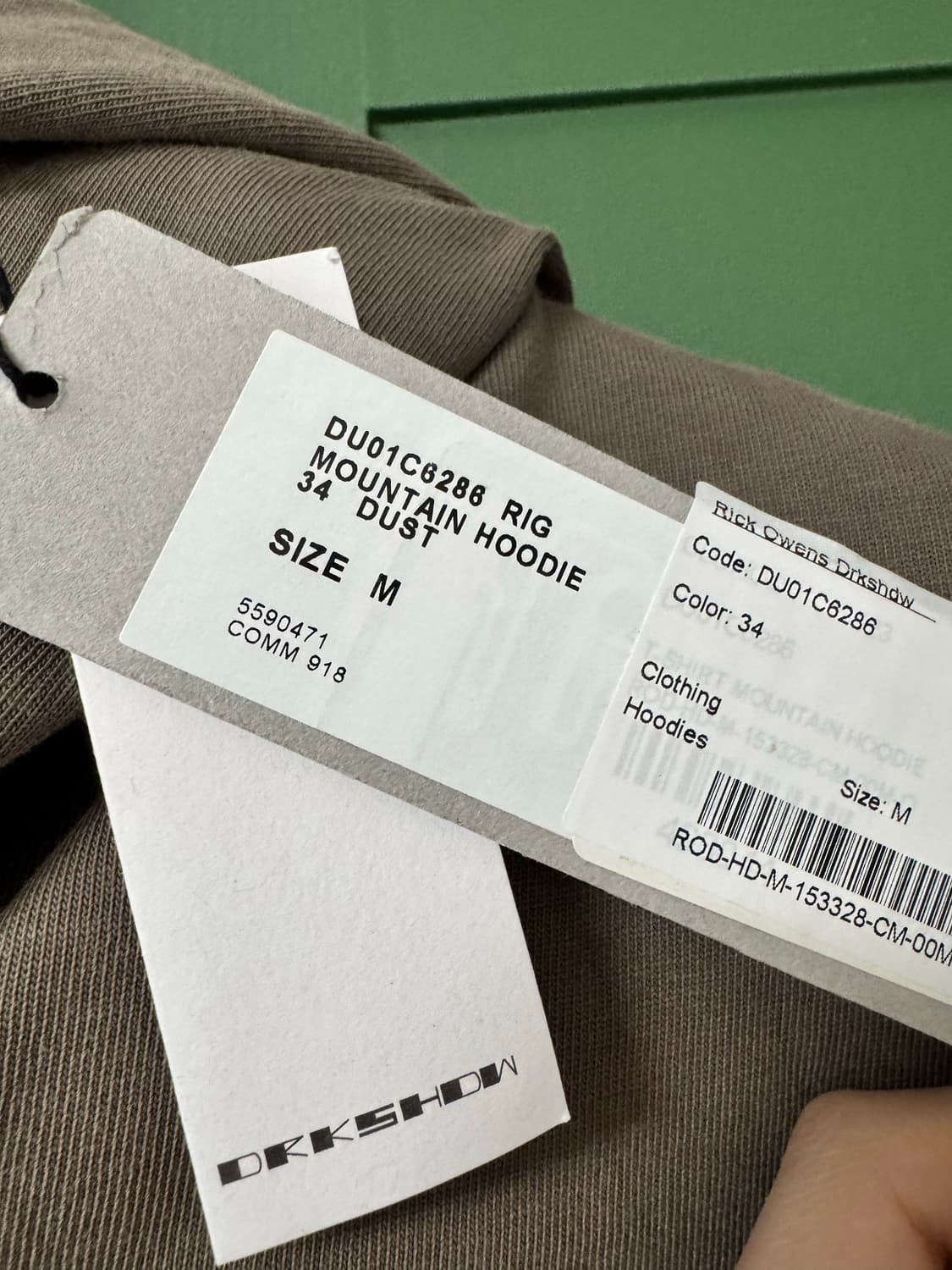 (M)릭오웬스 마운틴 후드집업 rig 상품이미지2