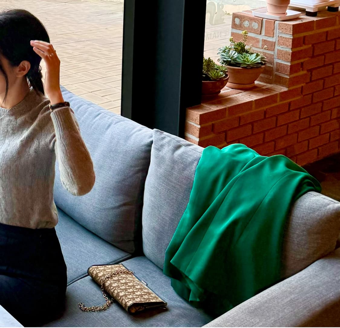 일본 수입 청록색 자켓 상품이미지3