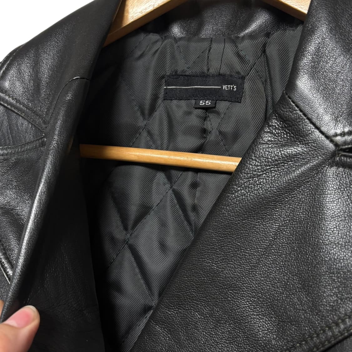 3718 양가죽 누빔 벨트 가죽코트 롱코트 상품이미지4