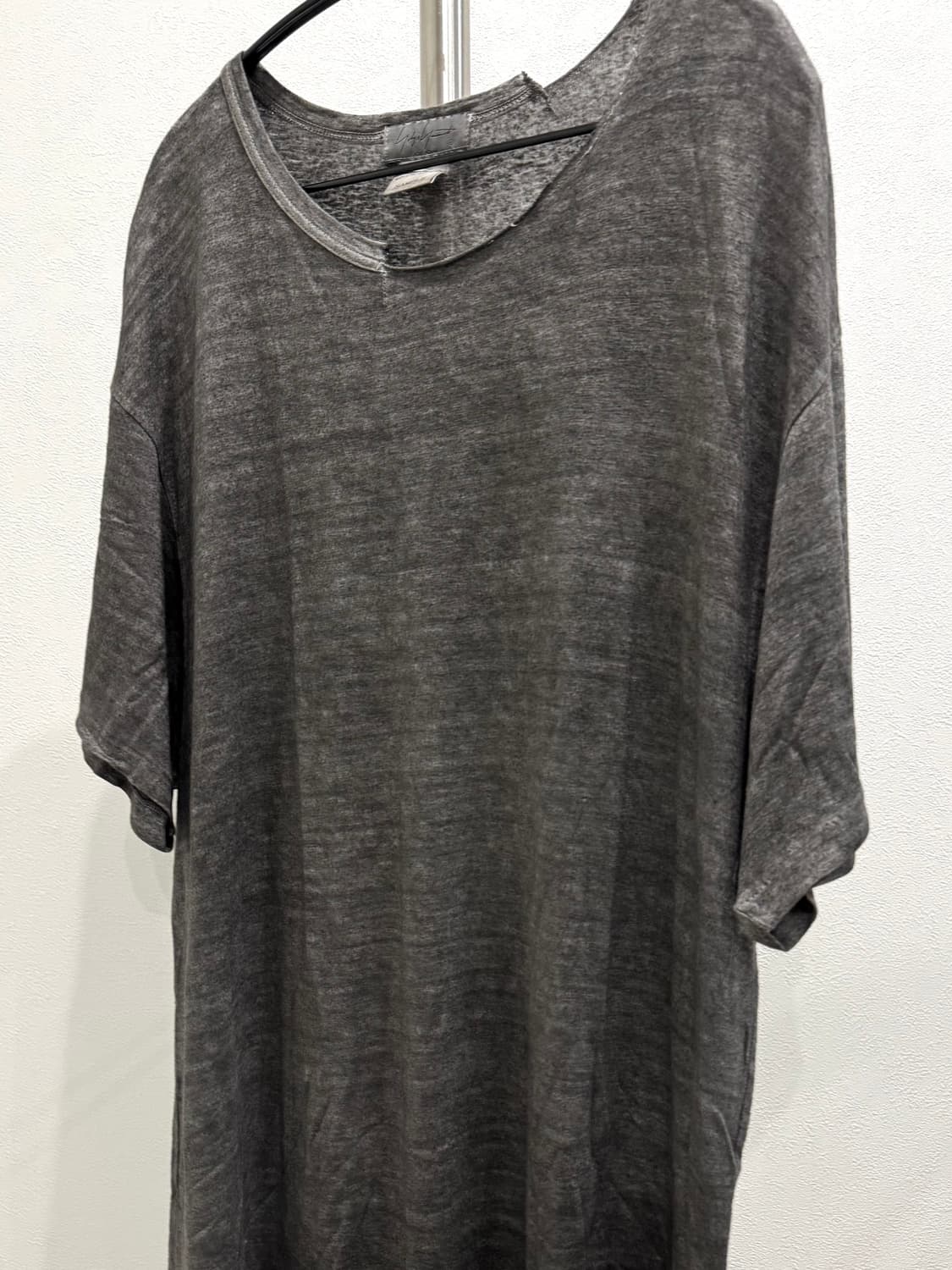 요지야마모토 뿌르옴므 21ss 수미다잉 컷오프 샘플 롱 티셔츠 상품이미지2