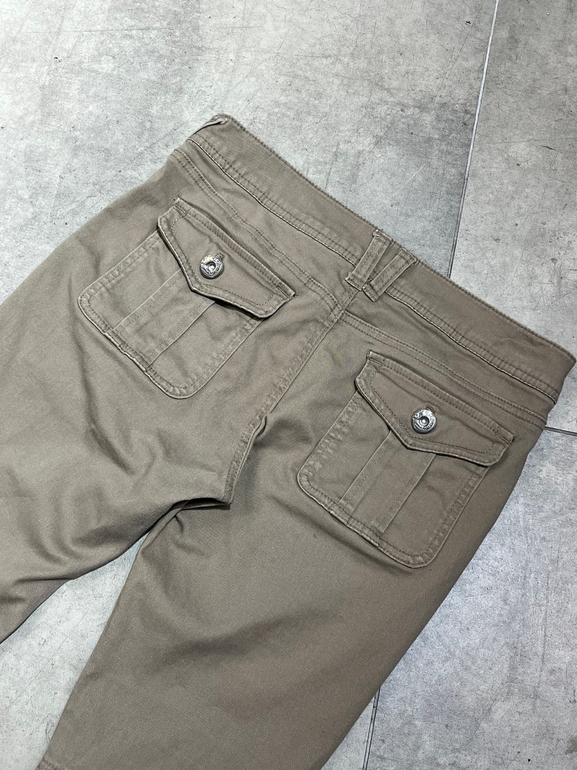 일본 빈티지 락펑크 베이지 카고 슬림핏 팬츠 상품이미지9