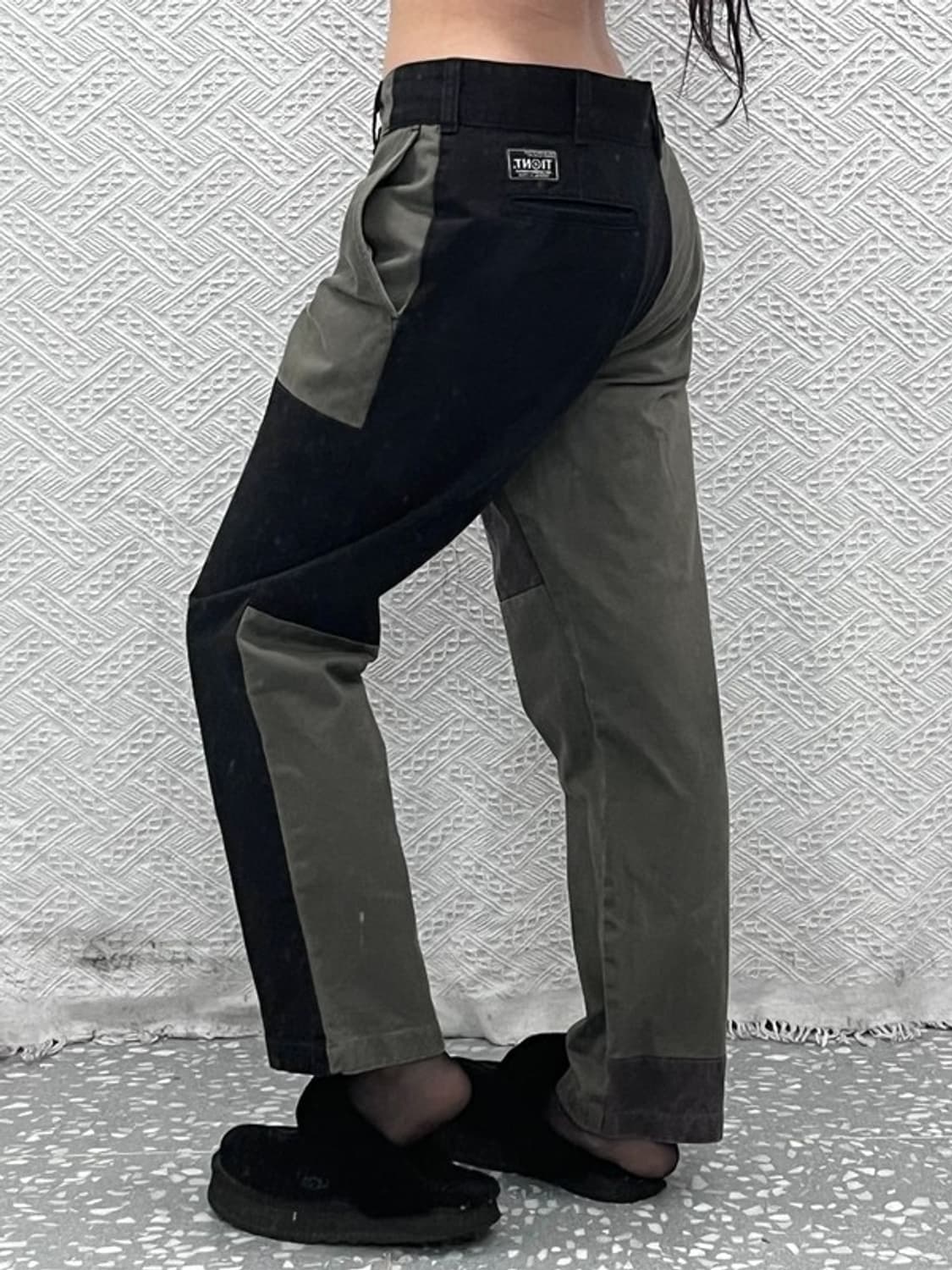 디스이즈네버댓 스트릿 펑크 믹스업 패치워크 코튼팬츠 L C11086 상품이미지1