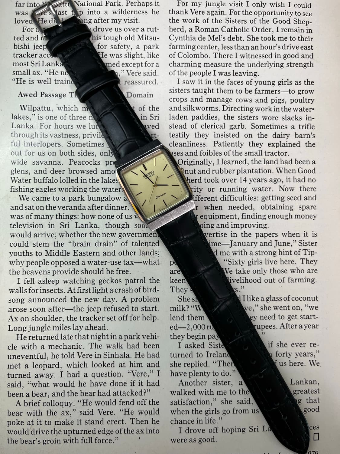 SEIKO CRONOS 탱크 투톤 쿼츠  상품이미지3