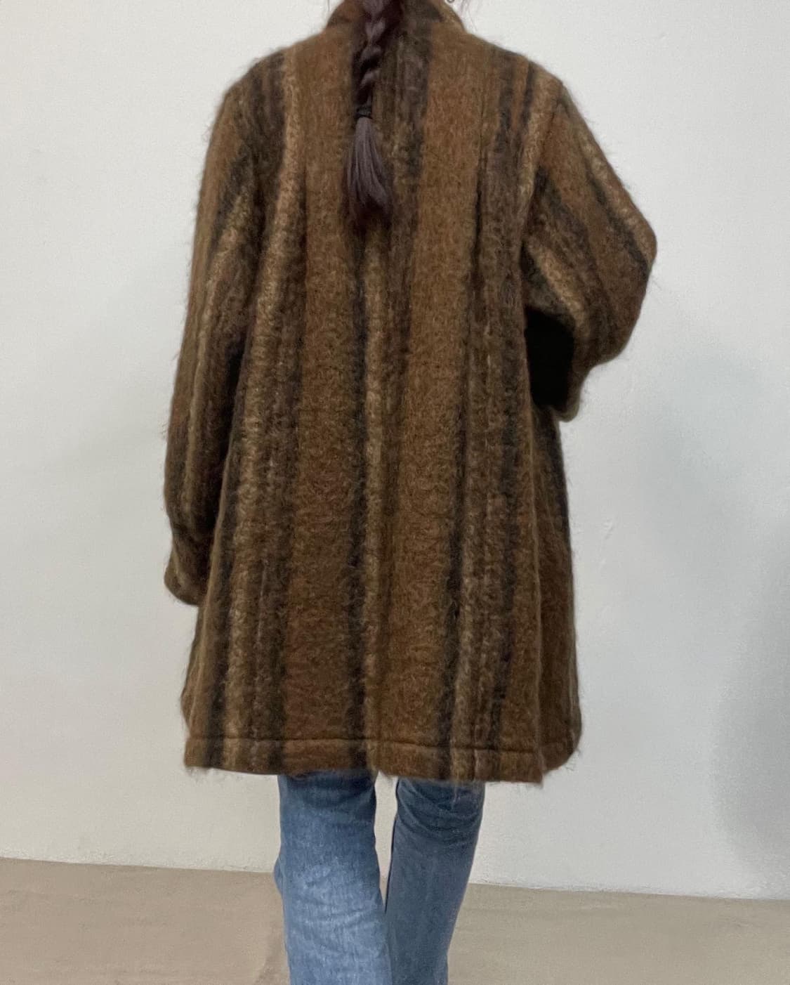 80s 빈티지 모헤어 코트 상품이미지4