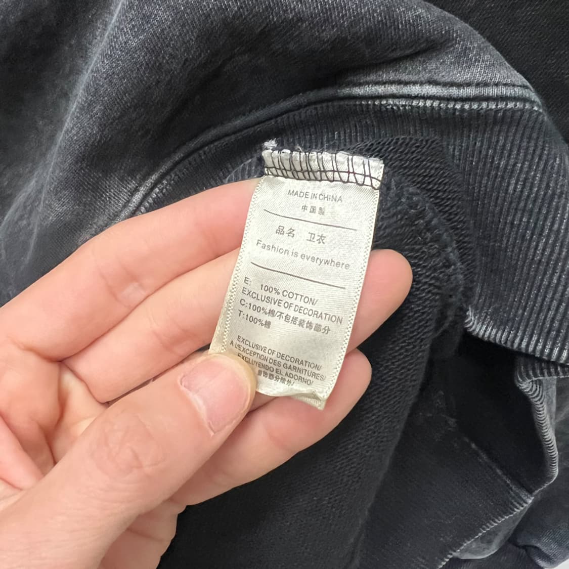 FOGO KOREA CREW 오버핏 피그먼트 후드티 L~XL 상품이미지5