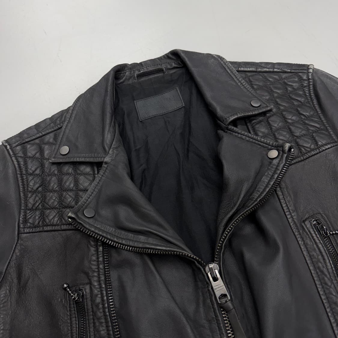 올세인츠 릭오웬스맛 리얼레더 양가죽 바이커 가죽 자켓 상품이미지7