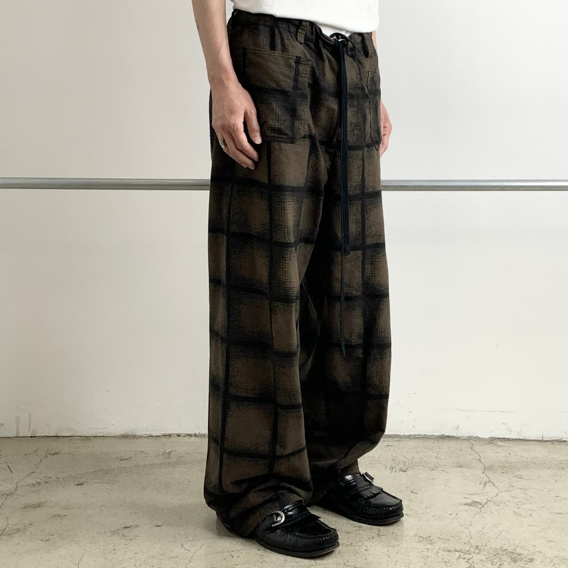 Sunsea (선씨) 브러쉬드 플란넬 체크 팬츠 상품이미지2