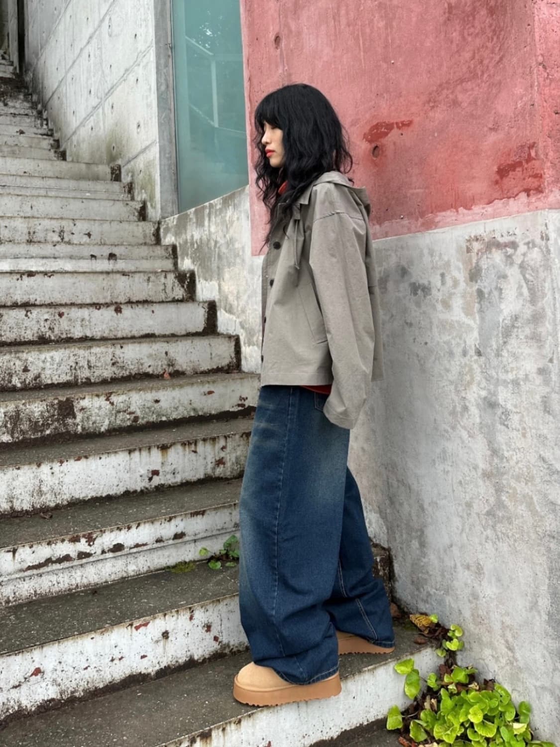 지그재그 빈티지 워싱 데님팬츠 상품이미지7