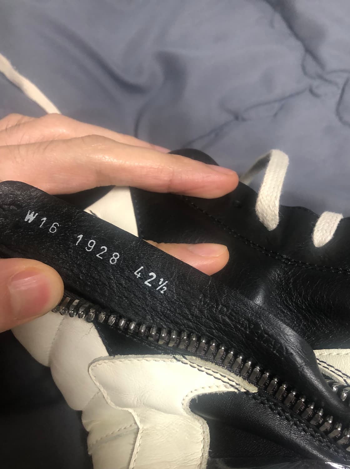 릭오웬스 16FW MASTODON 지오바스켓 모노크롬 LPO 42.5 상품이미지8