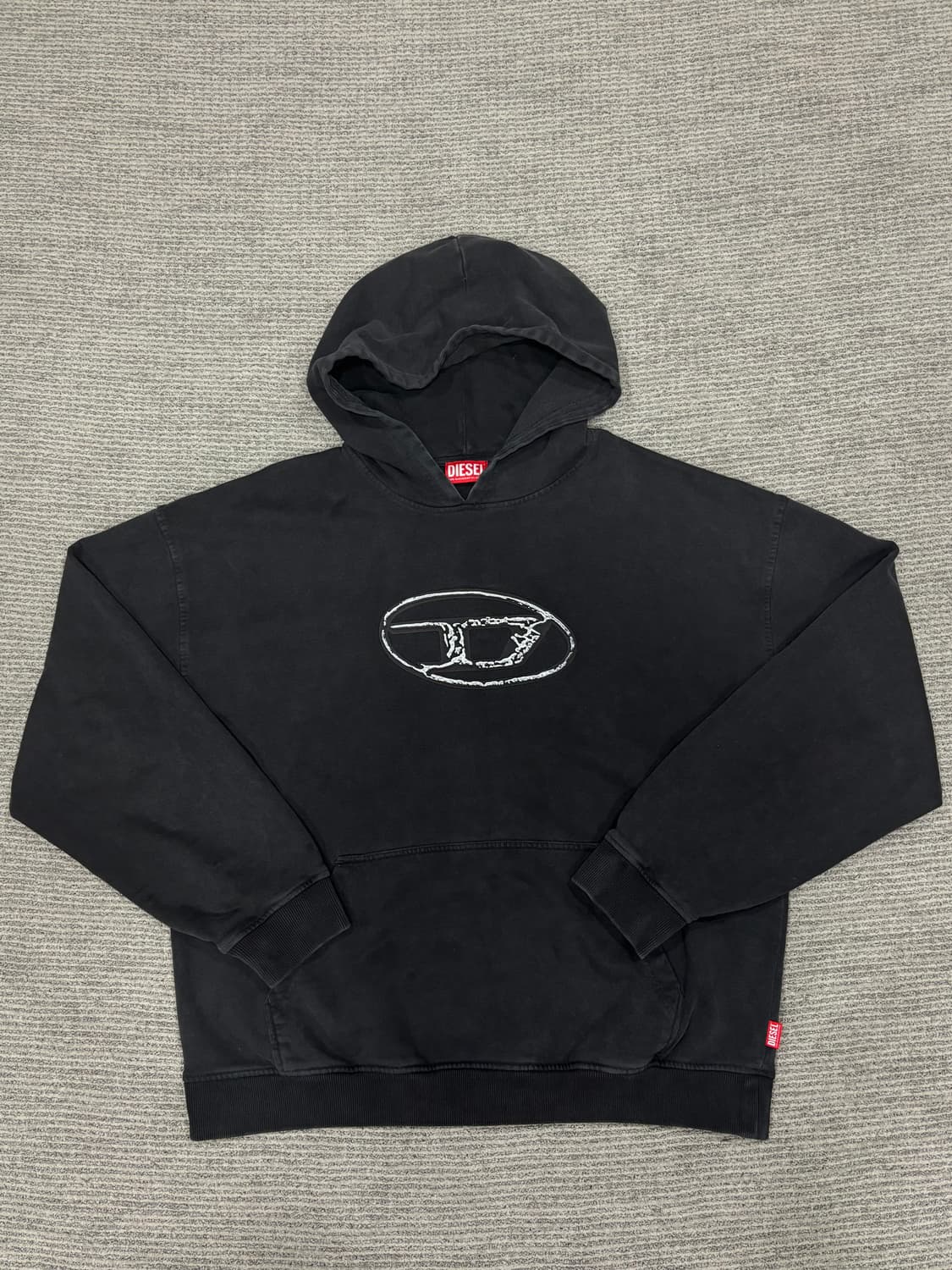 디젤 후드티 블랙 L 상품이미지3