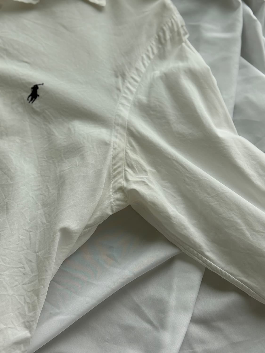 폴로 랄프로렌 화이트 슬림핏 포플린 셔츠 상품이미지5