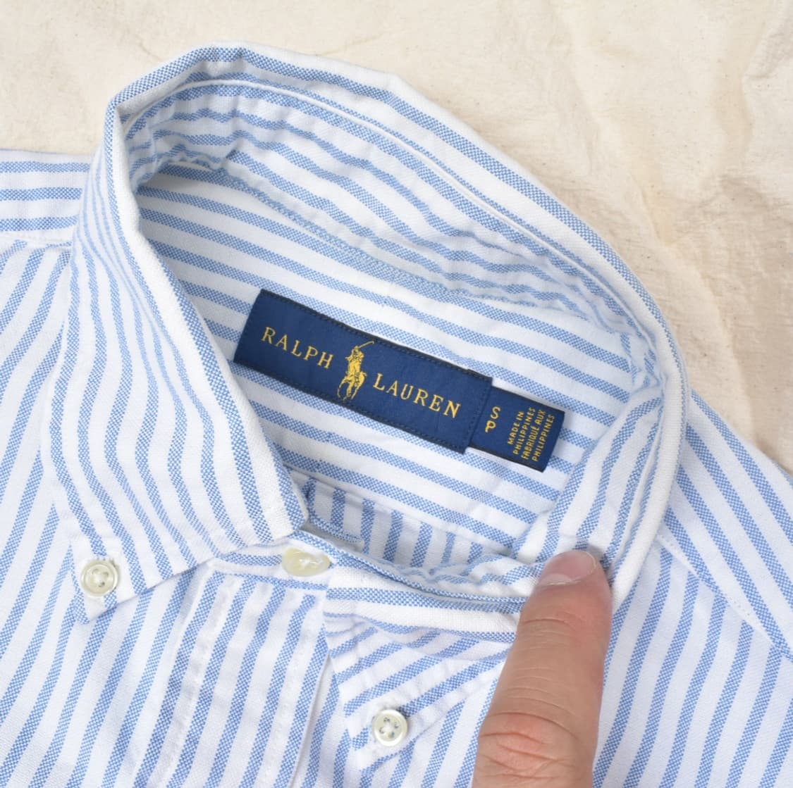 폴로 신형라벨 스트라이프 셔츠 남방 S N0712 상품이미지5