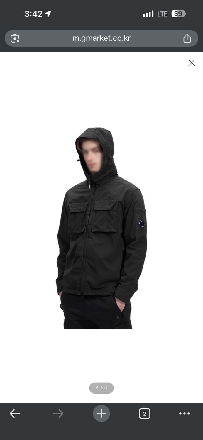 cp컴퍼니 헤비포플린 후드 자켓M 상품이미지1