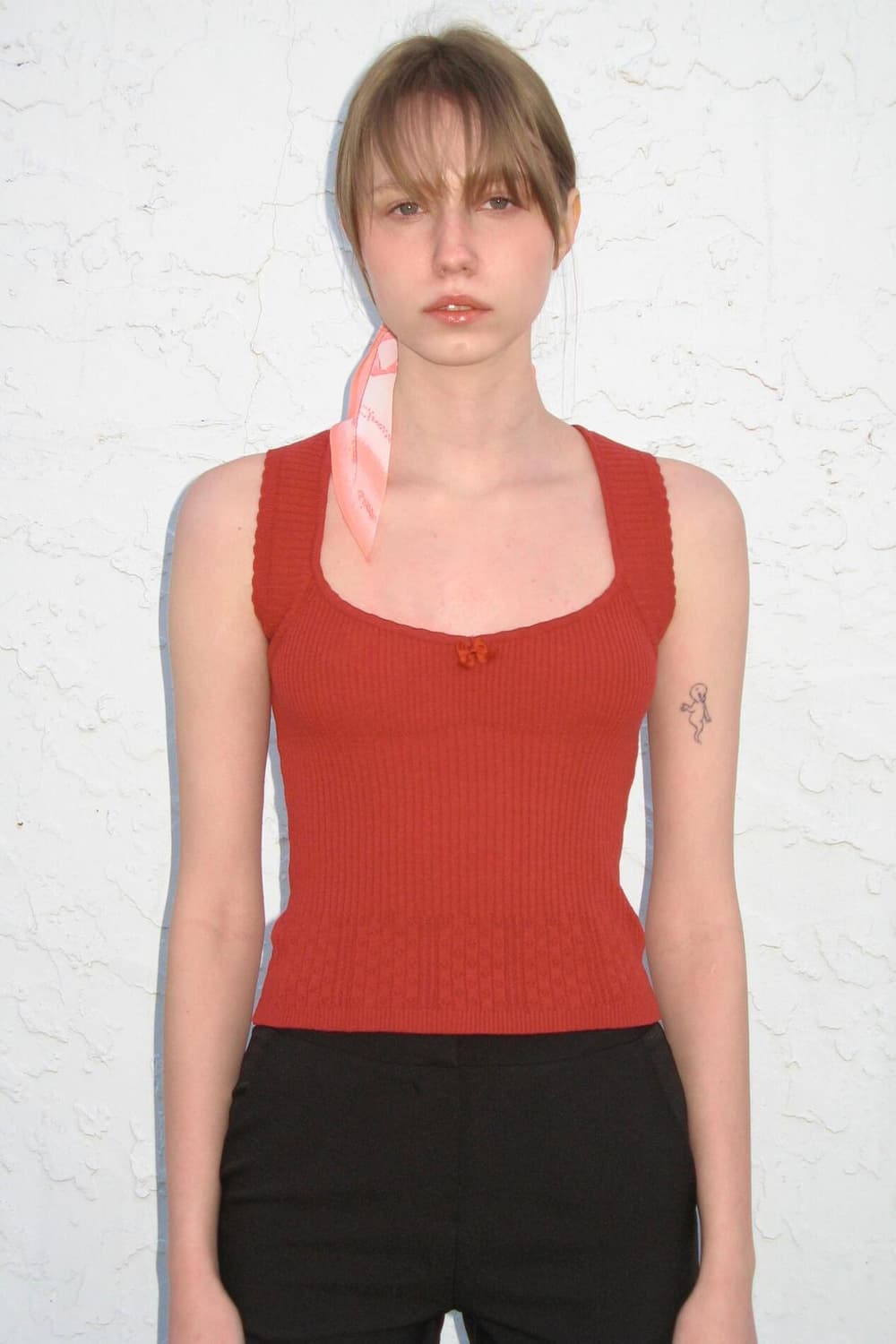 시눈 Scallop Punching Knit Sleeveless 상품이미지2