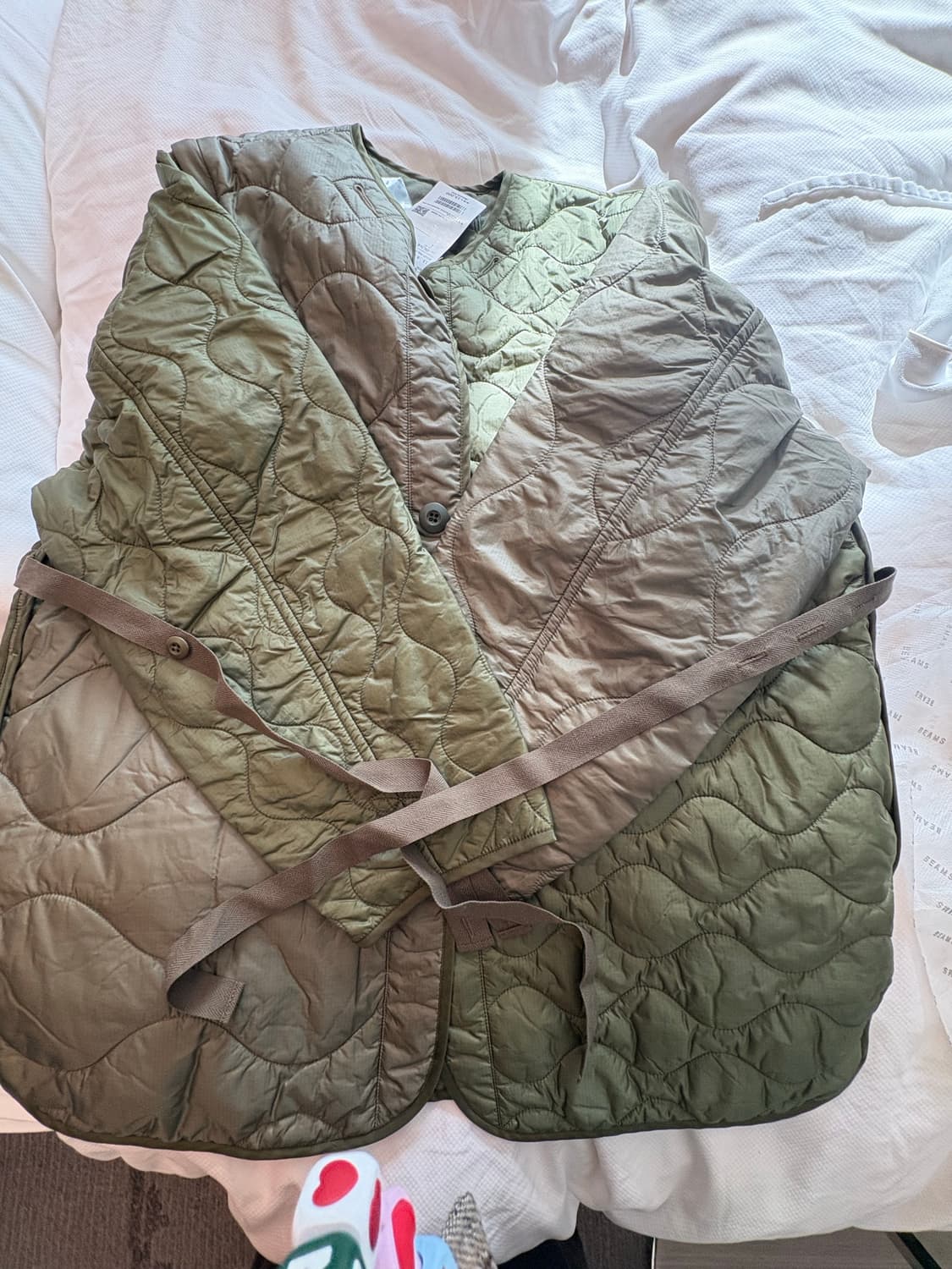 BEAMS BOY 빔즈보이 투톤 라이너 퀄팅 자켓 상품이미지1