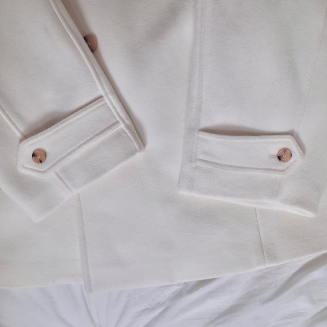 파사드패턴 캐시미어 벨티드 하프코트 아이보리 s 상품이미지6