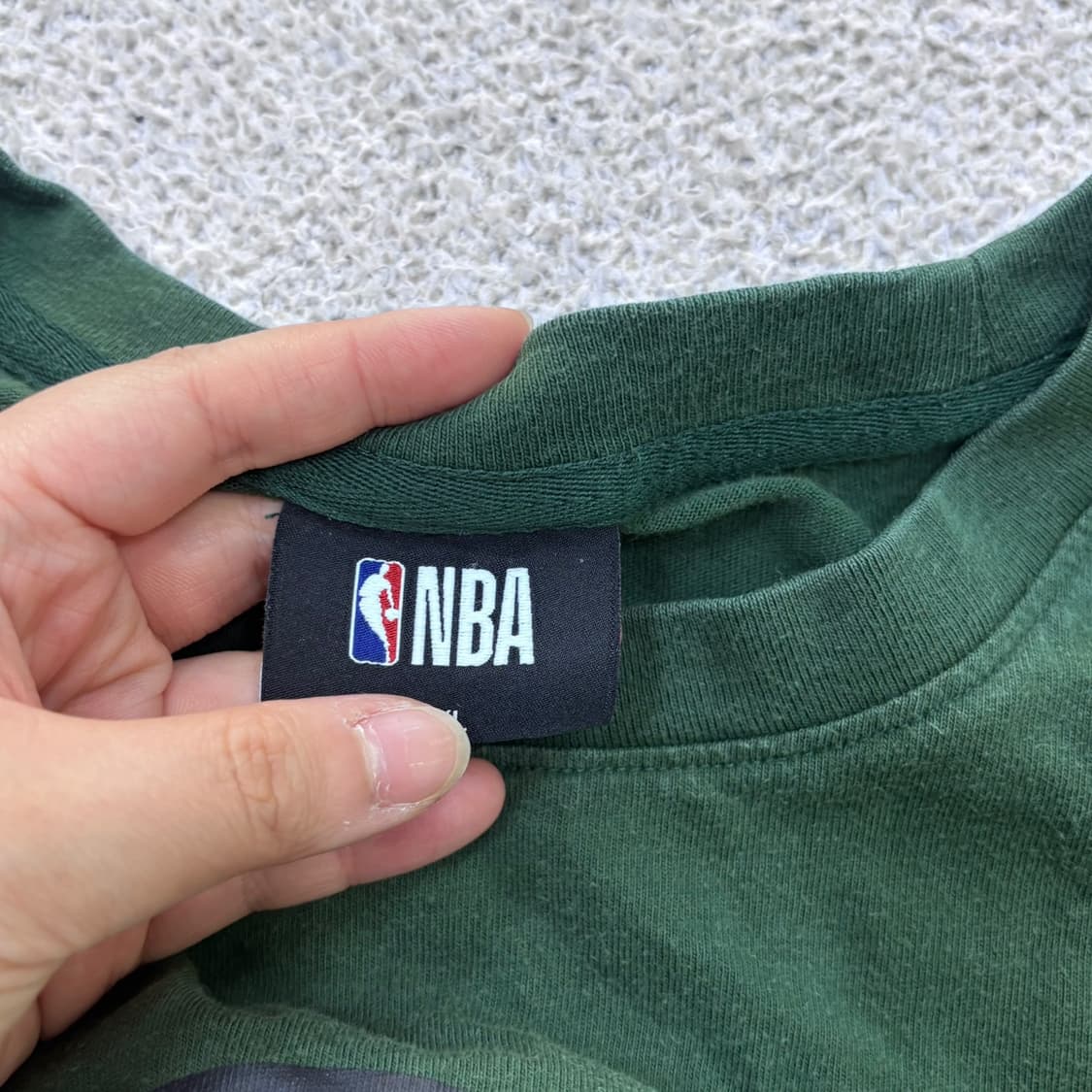 실측확인 NBA 남성 레터링 로고 프린팅 반팔 티셔츠 0612E 상품이미지3
