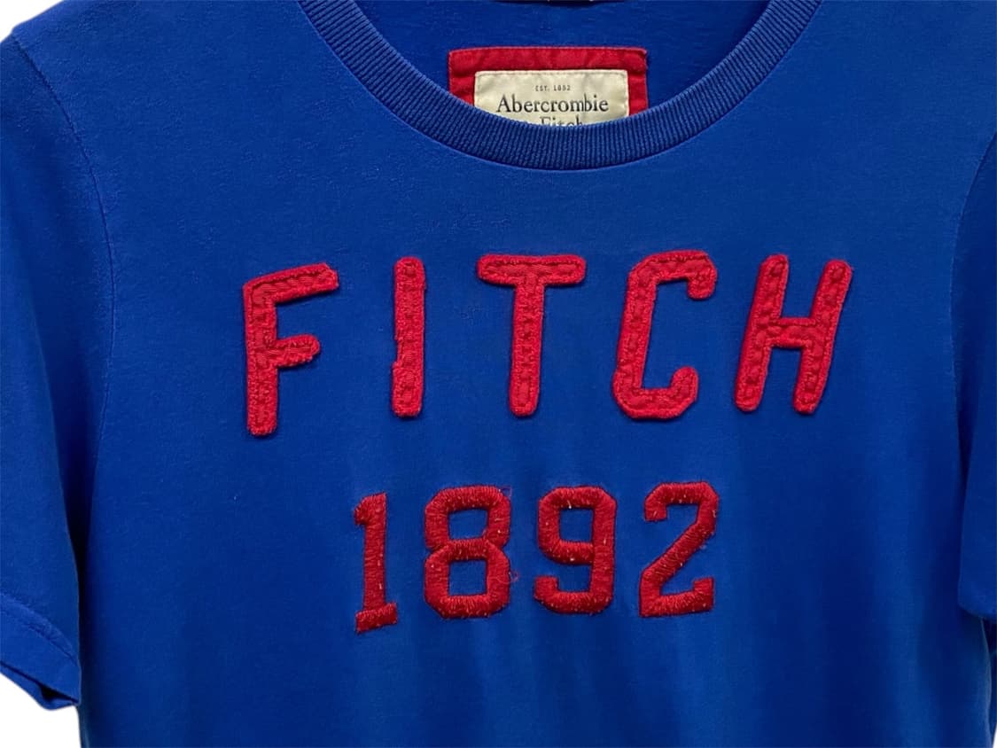  아베크롬비 A&F 1892 아플리케 로고 티셔츠 L 상품이미지3