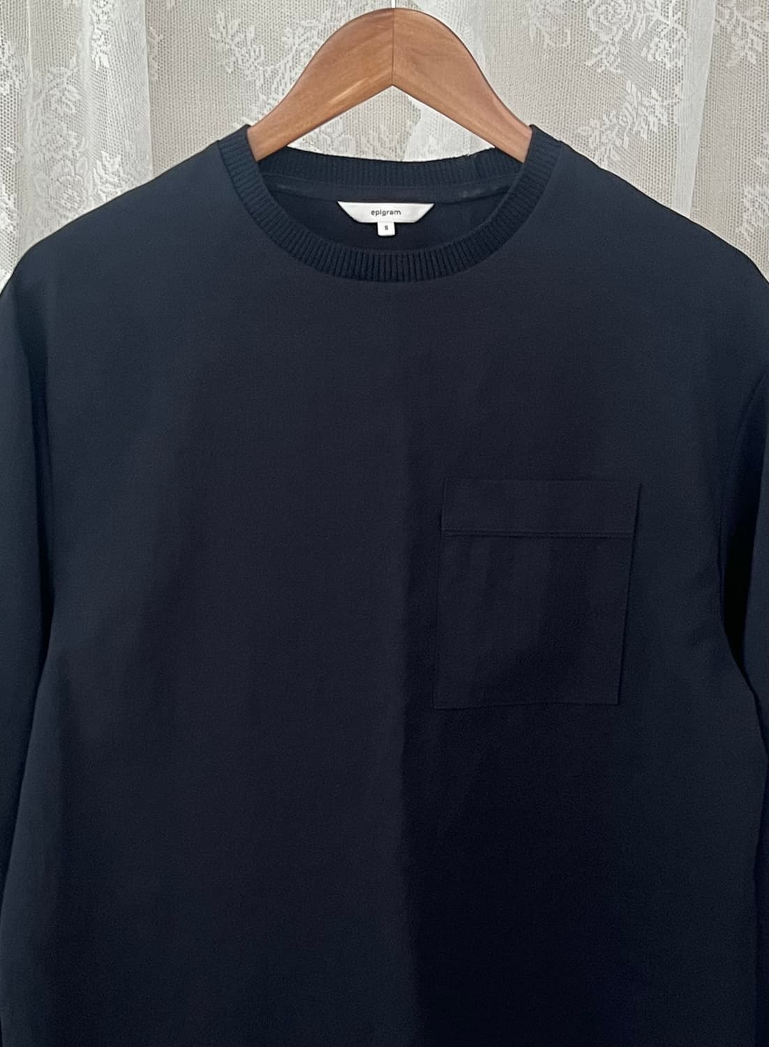 95) 코오롱 에피그램 포켓 긴소매 티셔츠 네이비 상품이미지3