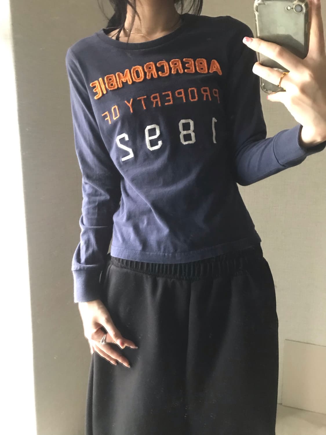 아베크롬비 네이비 롱슬리브 상품이미지2