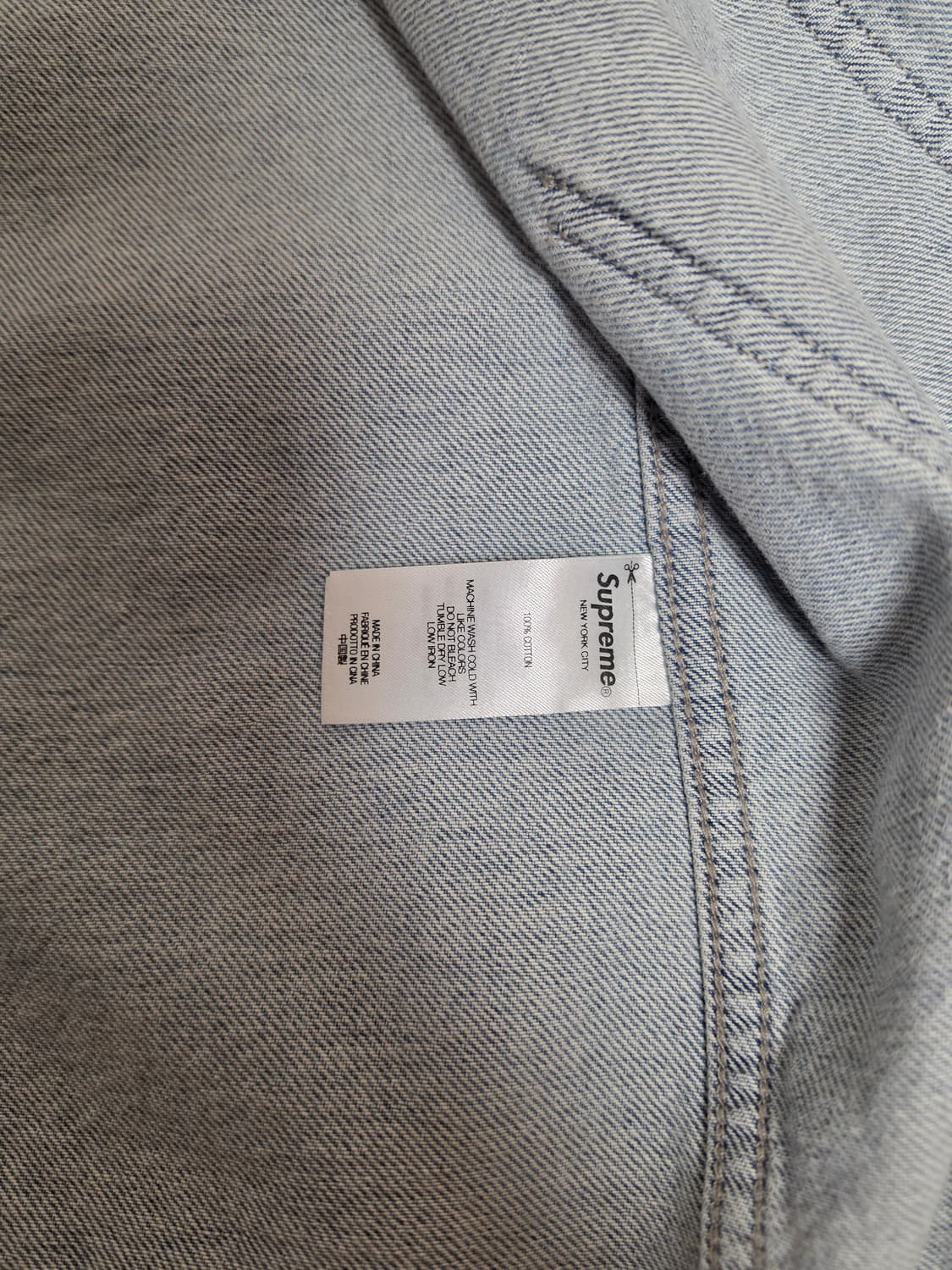 슈프림 페인터 반팔 데님 셔츠 상품이미지4