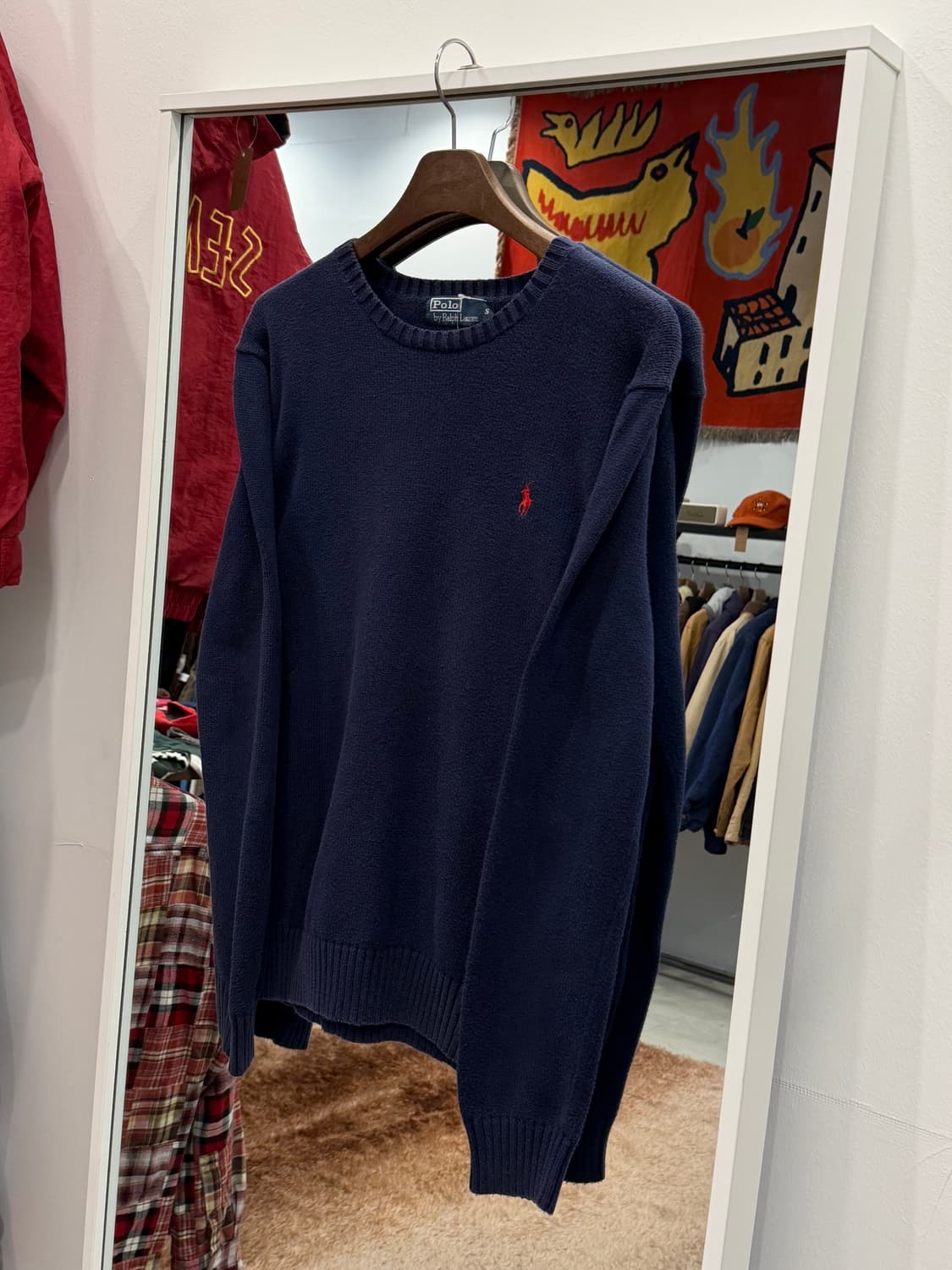 Polo ralph lauren 폴로 랄프로렌 크루넥 니트 (navy) 상품이미지1