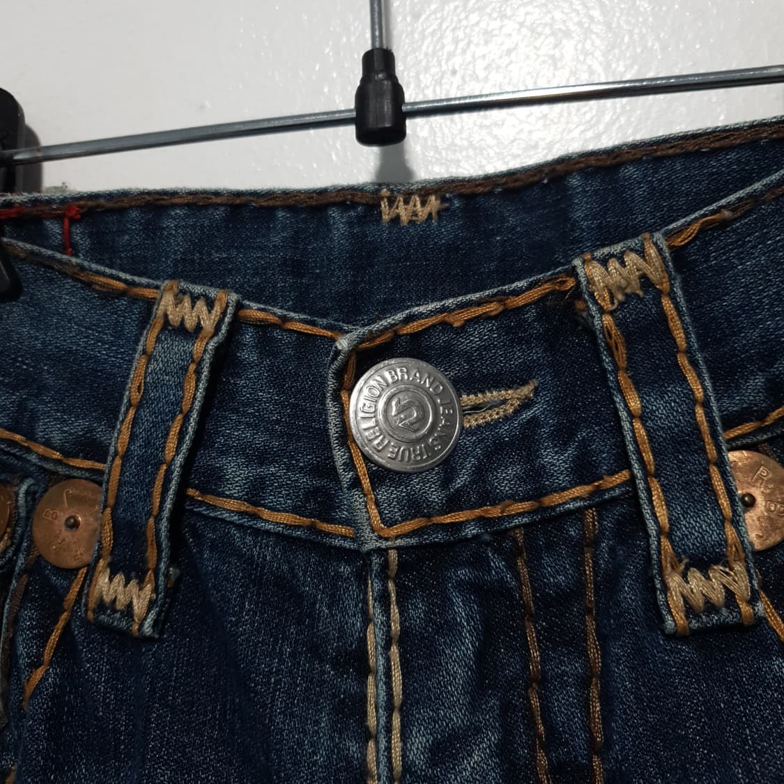 34인치) 트루릴리젼 USA 빌리 슈퍼티 부츠컷 스티치 데님 팬츠 청바지 상품이미지7