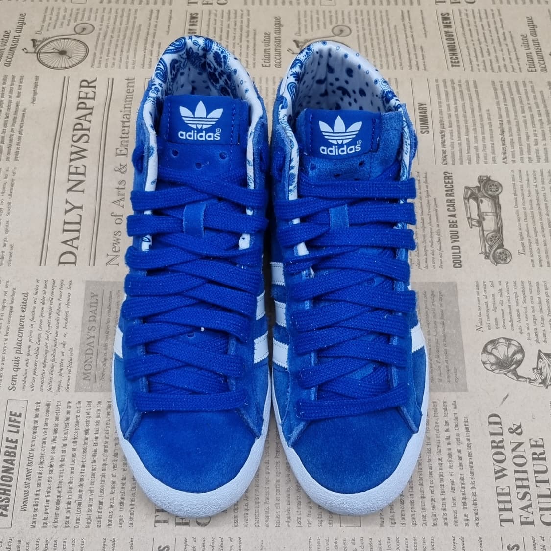 아디다스 바스켓 Prof 블루 스웨이드 하이탑220  상품이미지2