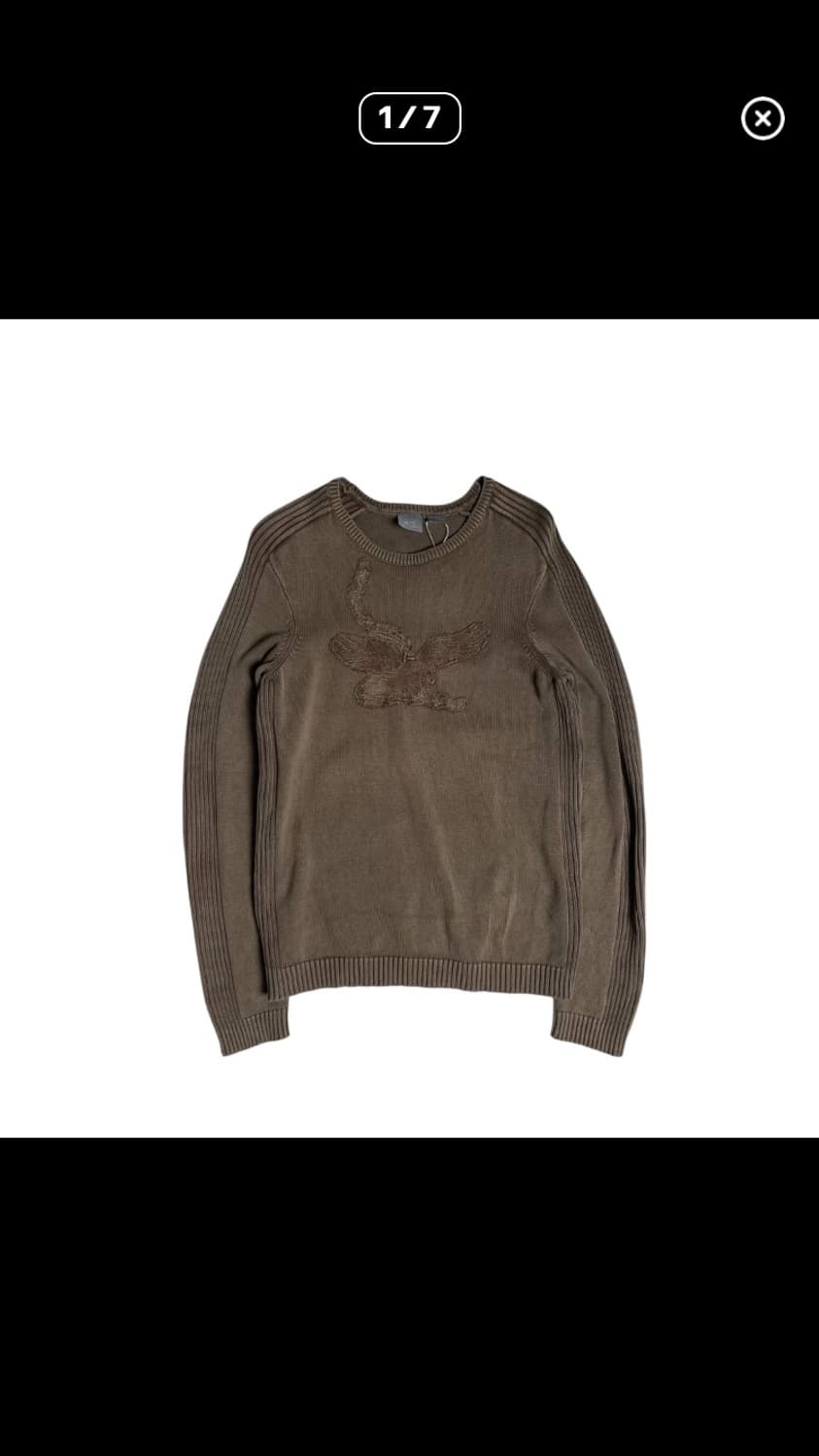 Armani exchange 독수리 브라운 니트 상품이미지1