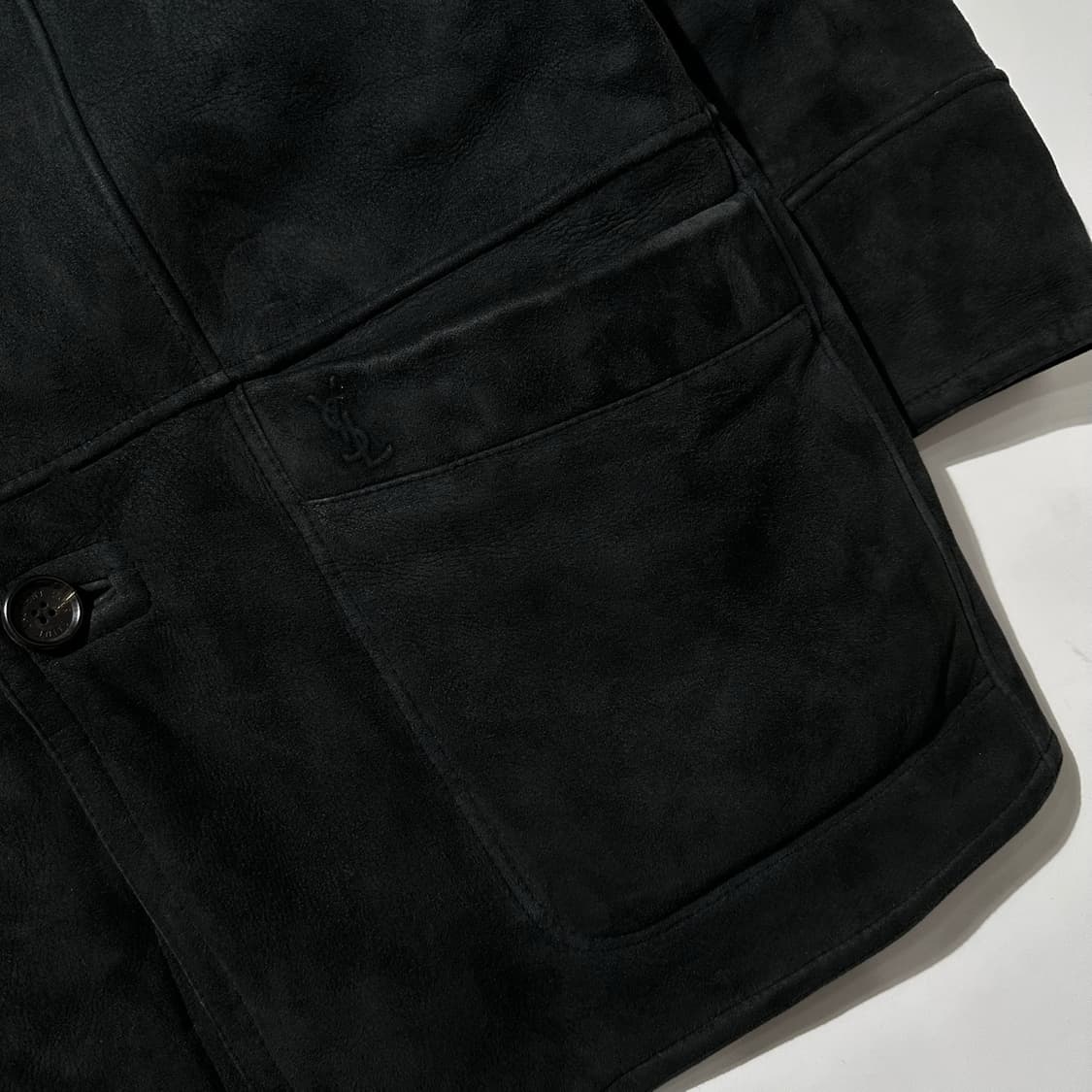 입생로랑 램스킨 시어링 무스탕 싱글 자켓 상품이미지5